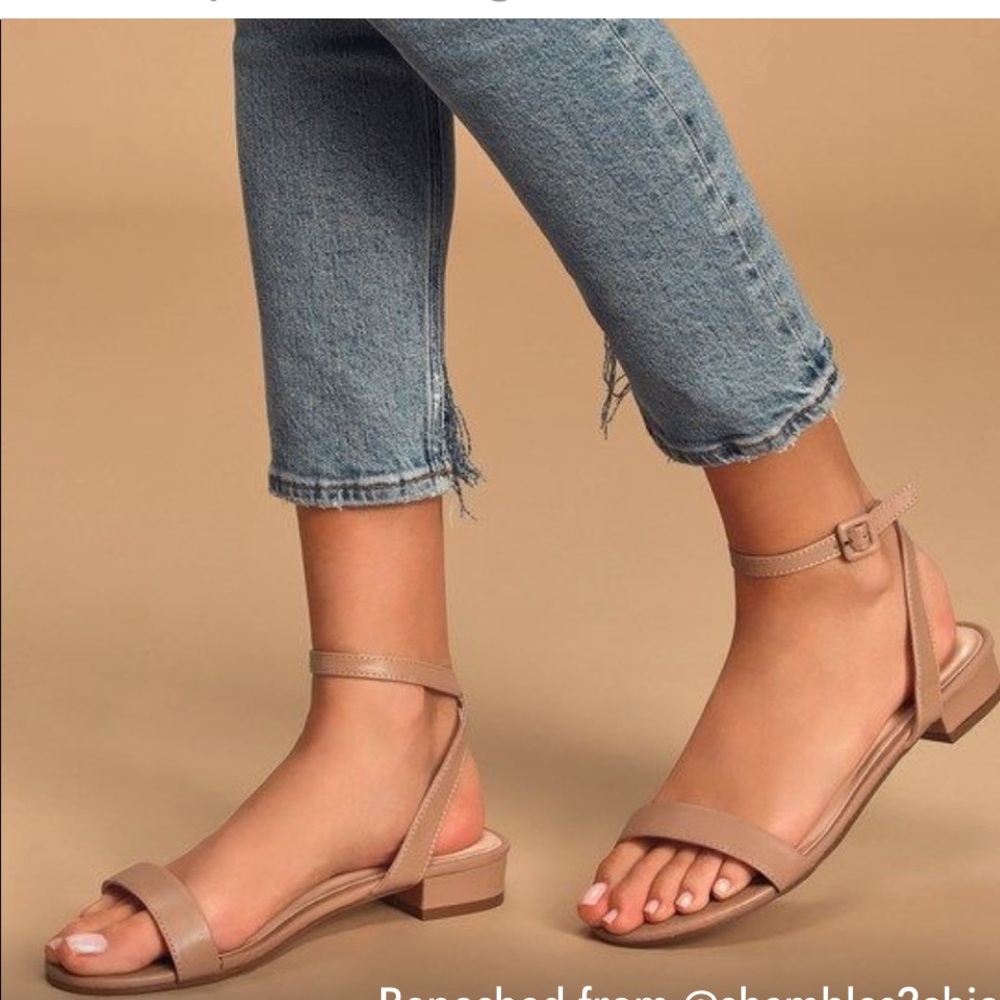 J Jill Tan Leather Ariane Block Heel Sandals Sz. 9.5 NWOB